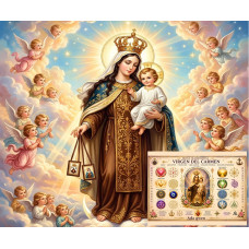 Mesa Radiónica Virgen del Carmen: Formación Sagrada para la Sanación y Protección Espiritual